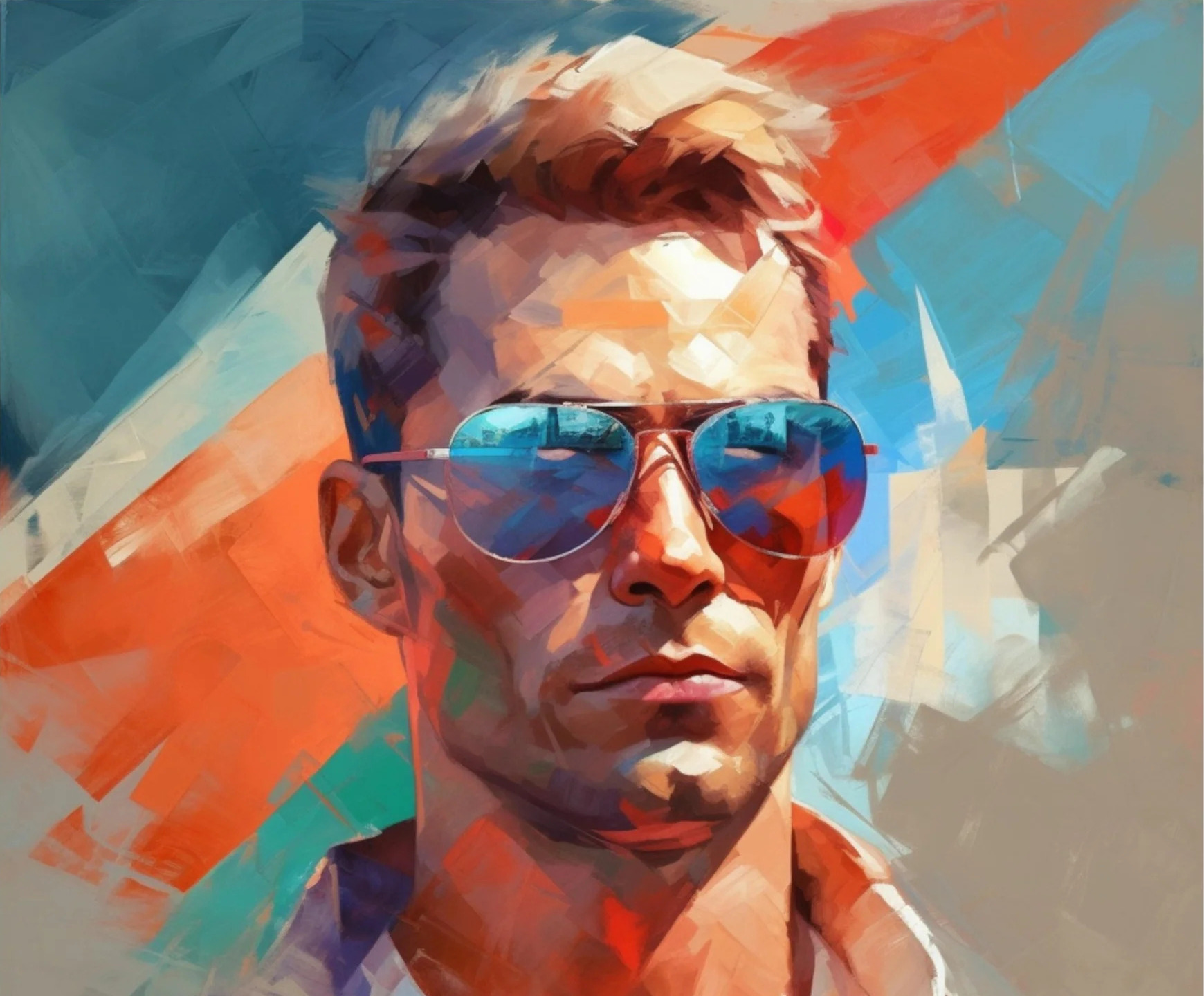 The man with sunglasses